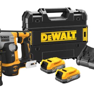 18 Volt SDS-plus Akku-Bohrhammer 16mm (bürstenlos), 1,4 Joule – mit 2 POWERSTACK-Akkus 1,7 Ah, Ladegerät und Koffer
