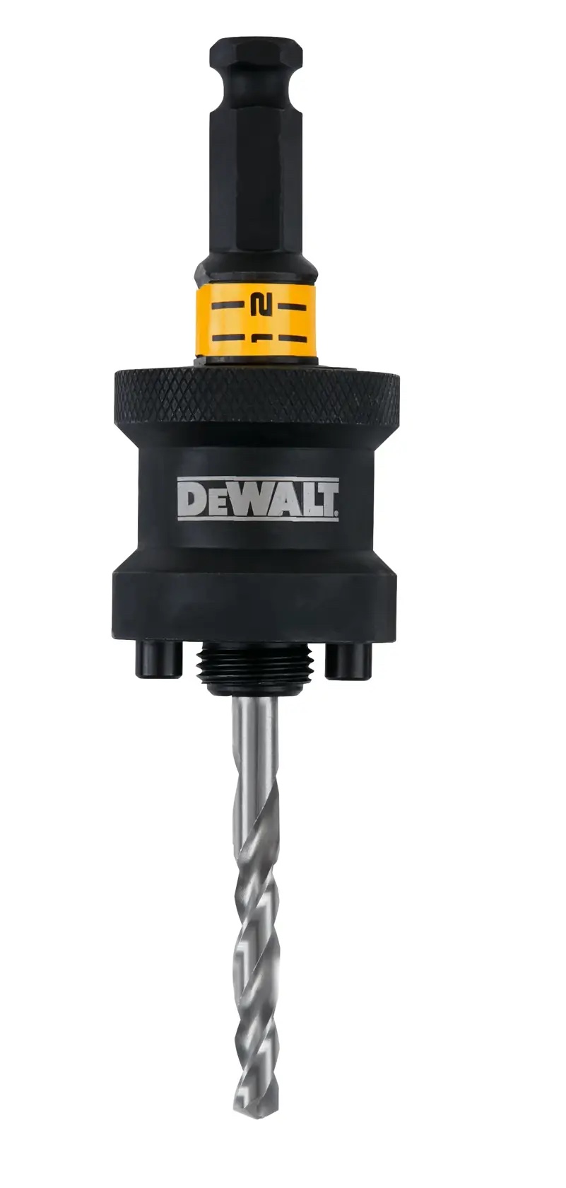 Schnellwechselhalter RAPID LOAD® für Lochsägen 32-210mm, Schafttyp Voll-Sechskant 13mm, inkl. eines Mehrzweck-Zentrierbohrers