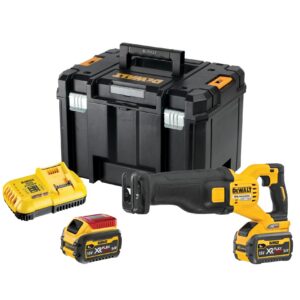 54 Volt Akku-Säbelsäge (bürstenlos) – mit 2 FLEXVOLT-Akkus 6,0 Ah und Ladegerät
