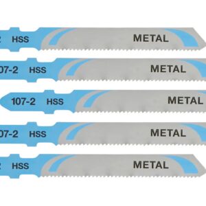 HSS-Metallstichsägeblätter (T-Aufnahme) / 76-50mm / Zahnteilung 1.2mm / max. Schnitttiefe 4mm