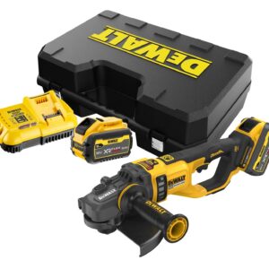 54 Volt XR FLEXVOLT Akku-Winkelschleifer 230mm – mit 2 FLEXVOLT-Akkus 9 Ah und Ladegerät