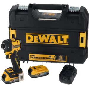 18V Hydraulischer Akku-Schlagschrauber 1/4" (bürstenlos), inkl. 2x Powerstack Akku (18 Volt / 1,7 Ah) mit Pouch-Akku Technologie