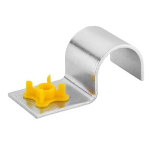 Metall Clip mit Stick-E Plastikclip für Leitungen und Rohre 16mm 100 Stk.