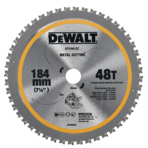 Metall-Kreissägeblatt 184/20mm, 48 Zähne, zur Verwendung mit DCS383 18 V XR Akku-Metallhandkreissäge