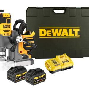 18 Volt Akku-Magnetbohrmaschine – mit 2 FLEXVOLT-Akkus 9,0 Ah, Ladegerät und Koffer