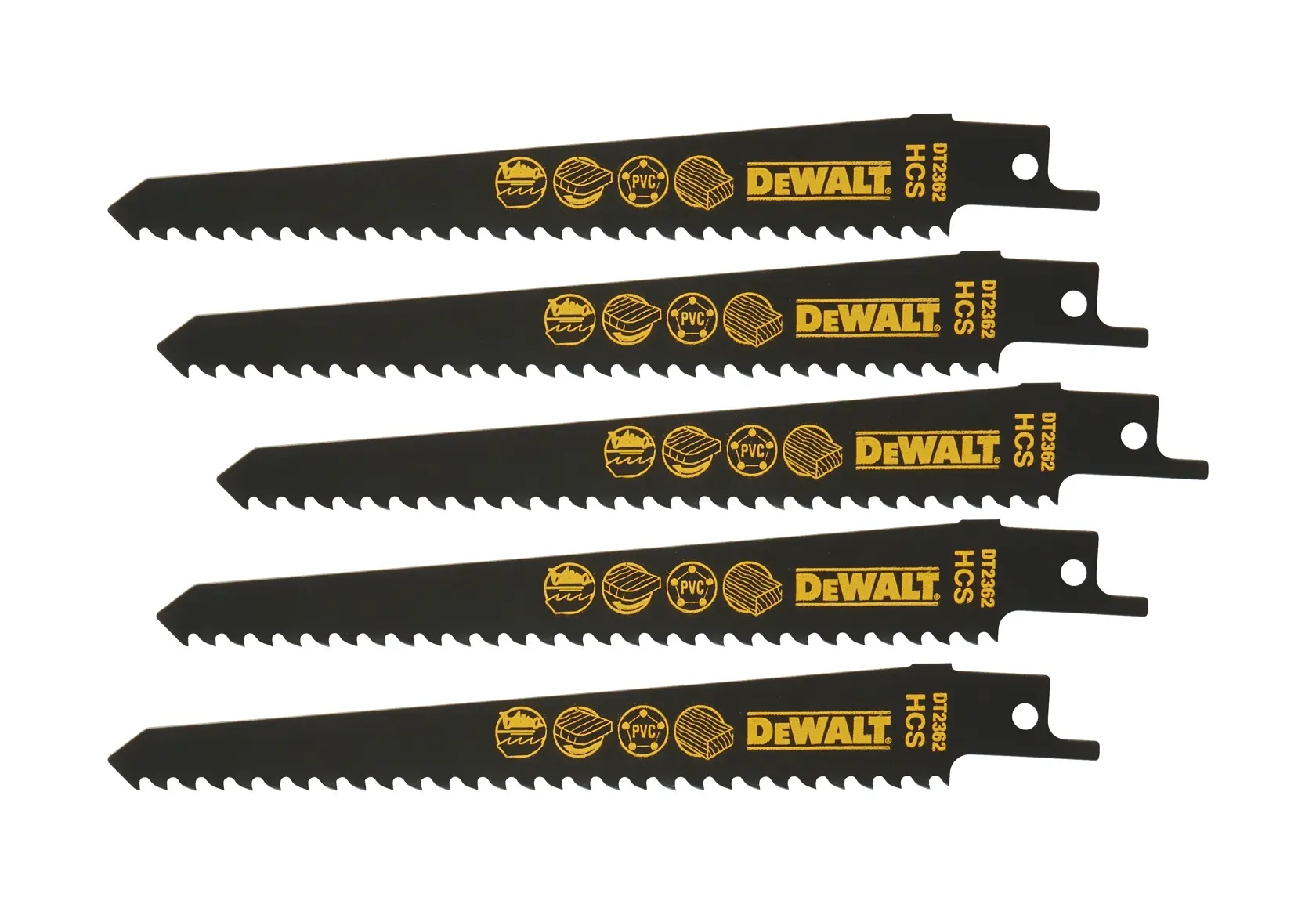 HCS-Holzsäbelsageblätter / Gesamtlänge: 152mm / Zahnteilung: 4.2mm