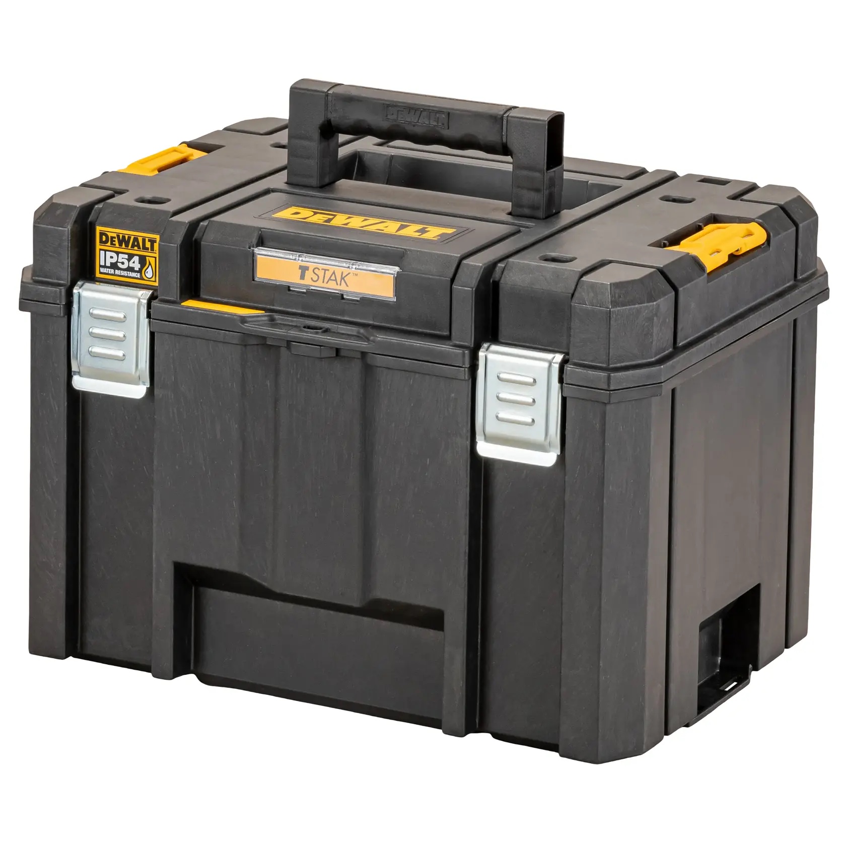 TSTAK VI Tiefe Werkzeugbox mit herausnehmbarer Trage mit IP54 Schutz (44l Volumen)