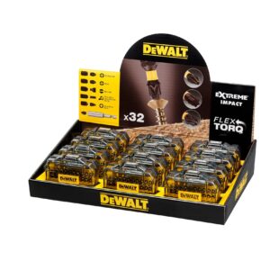 Display mit 12 Sets à 32 Teile, Impact Torsion Schrauberbits 25 mm