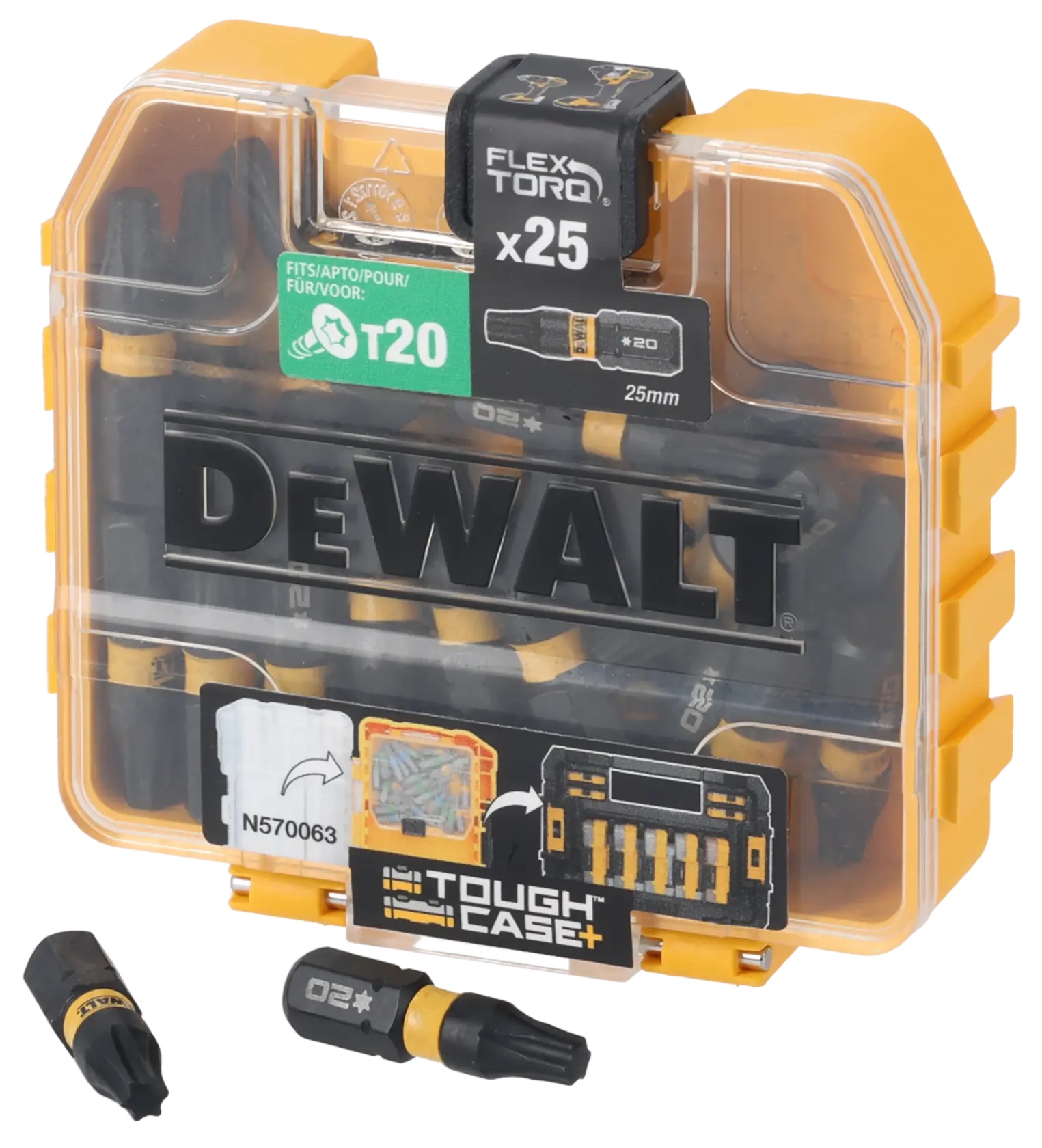 Display mit 25-tlg EXTREME FLEXTORQ Bitsets 25mm, T20