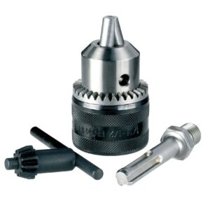 Zahnkranzfutter 1,5-13mm Spannbereich und 1/2" x 20 UNF inkl. SDS-Plus Adapter mit Bitaufnahme