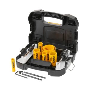 Lochsaegen-Set Bi-Metall Extreme, Elektriker-Set im Transportkoffer 11-tlg. – DT90354-QZ