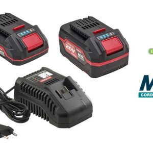 Set 2 Lithium-Akkus + Universal-Ladegerät – Modell CKT 2042 20 V 4,0 + 2,0 Ah