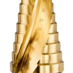 Titan-Stufenbohrer EXTREME 0 - 34 mm, Sechskantschaft, für Metall