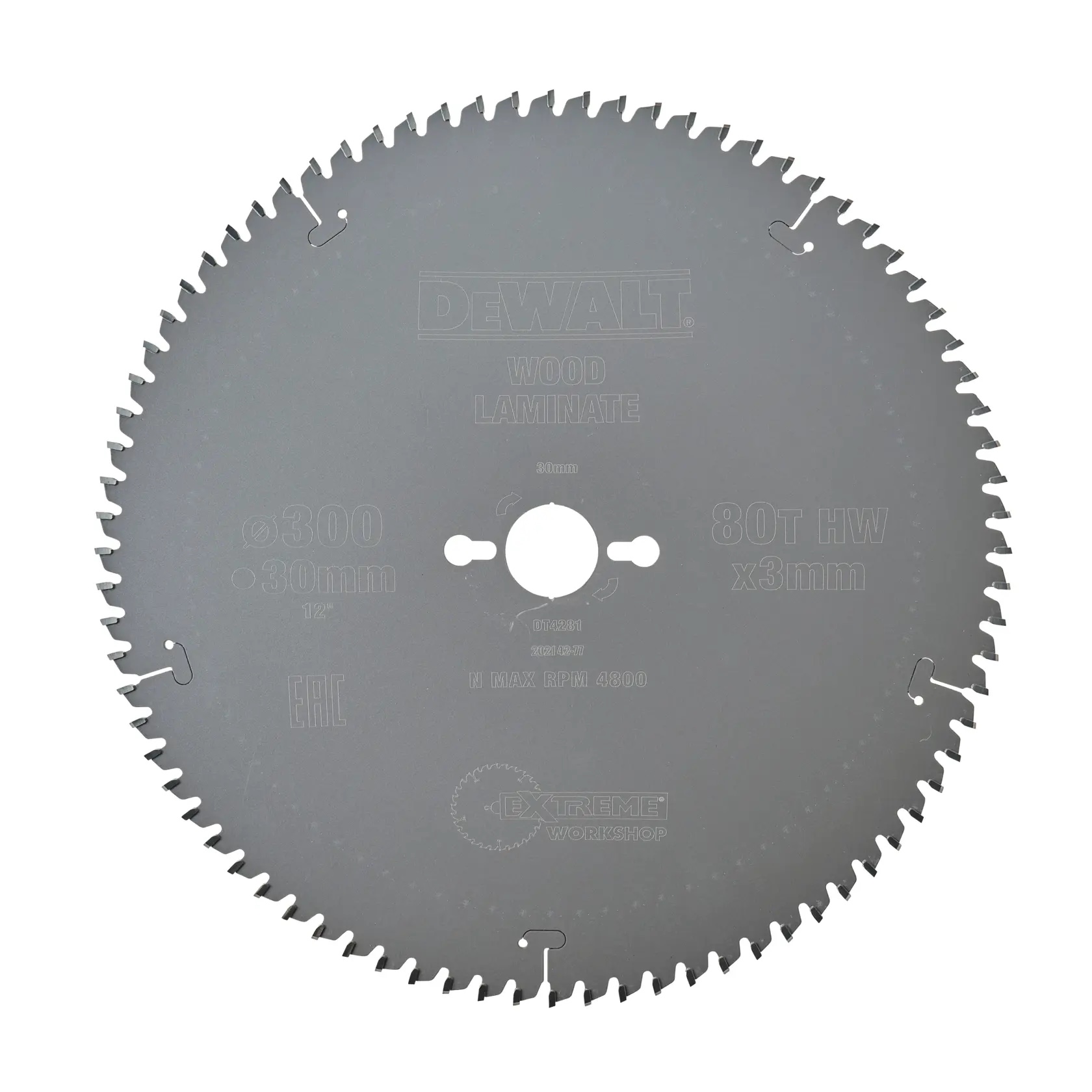 EXTREME DEWALT® Stationärkreissägeblatt - Extra feines Finish (Furniern, Aluminium und Kunststoffen) – DT4281-QZ