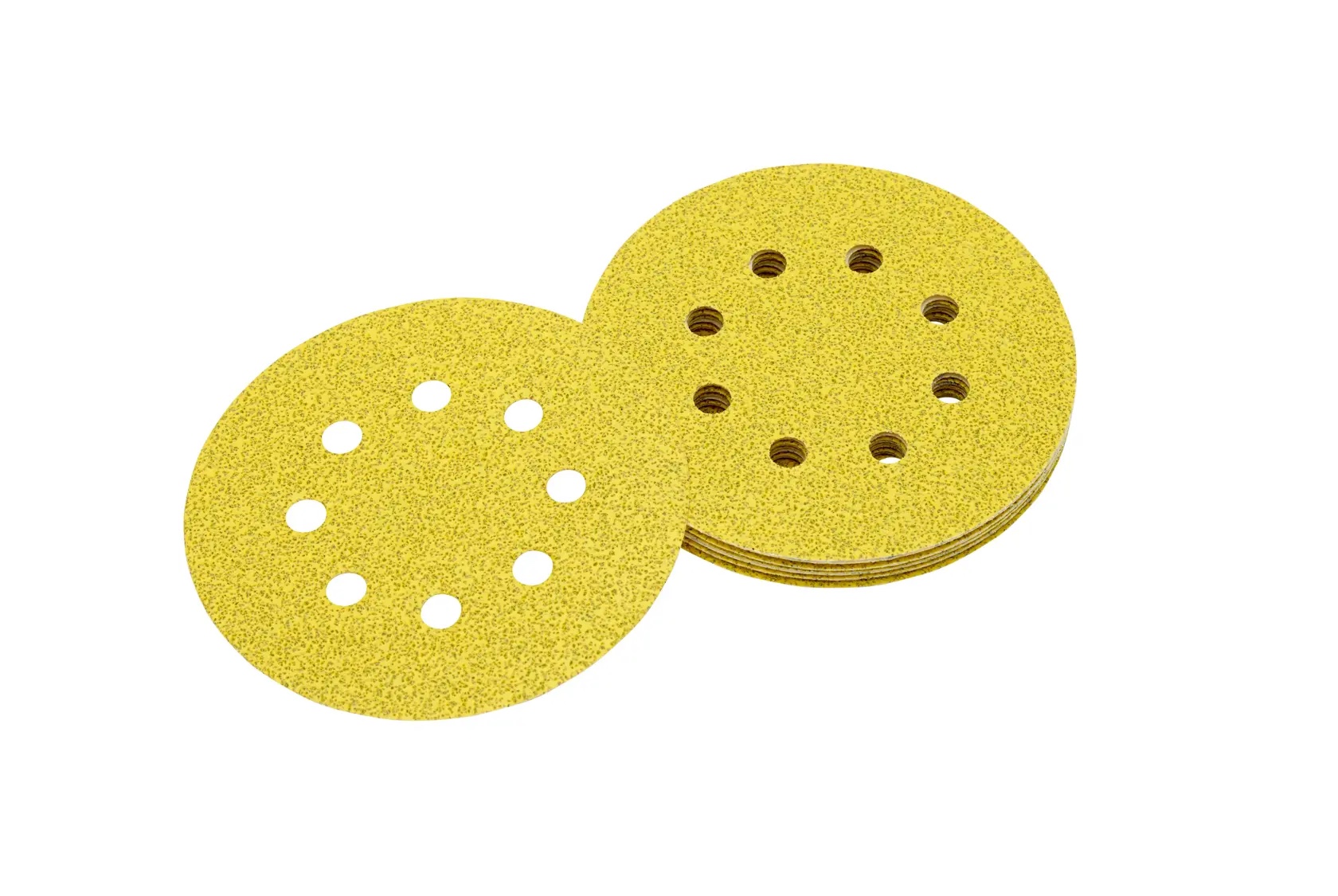 Exzenterschleifscheibe-Klettfix 125mm Ø, K320, Mehrzweck - Holz/Farbe - Trockenschliff - gelocht (8 Loch ringförmig)