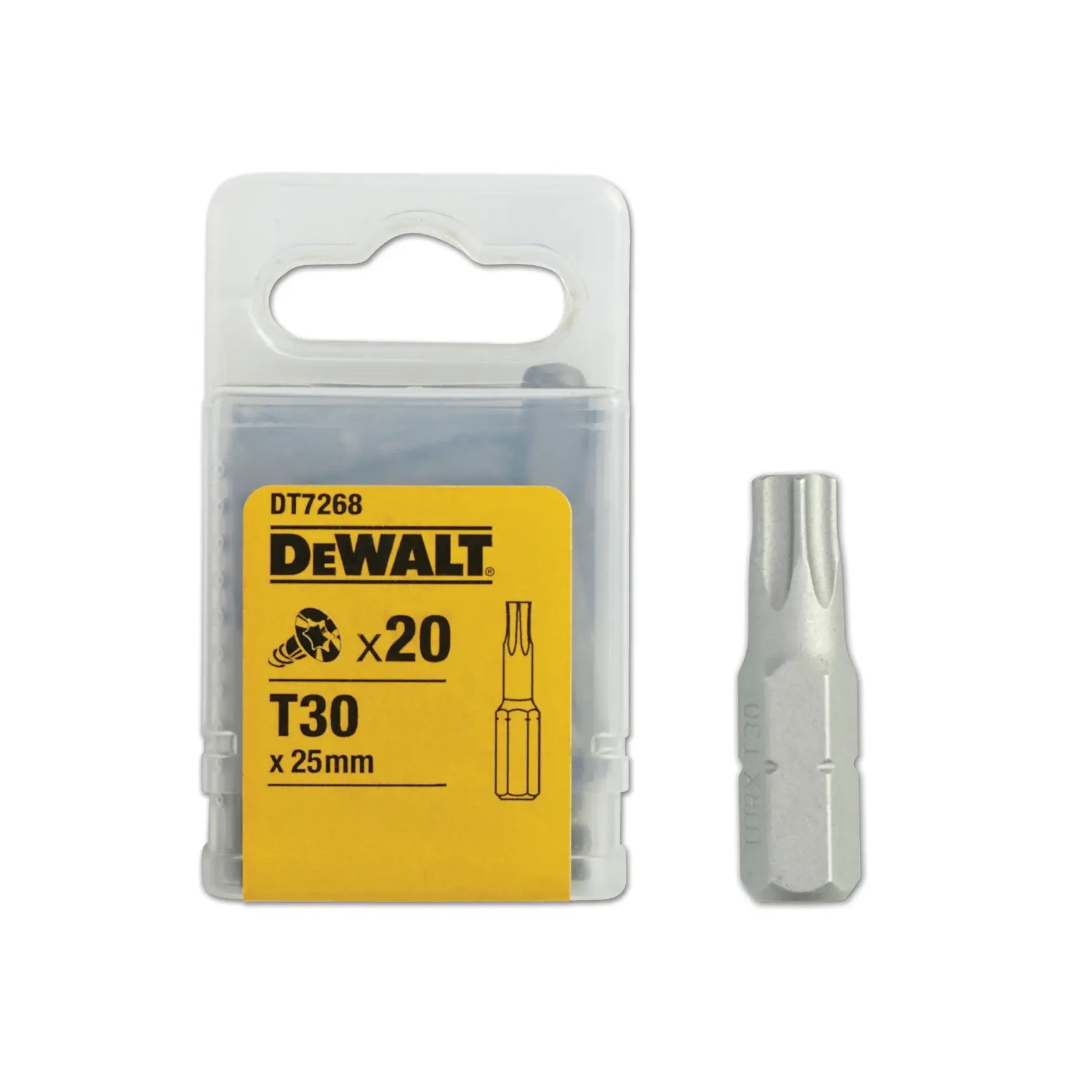 Schrauberbits für Torx-Schrauben 25mm Länge / Größe T30 (Form C 6.3 1/4") – DT7268-QZ