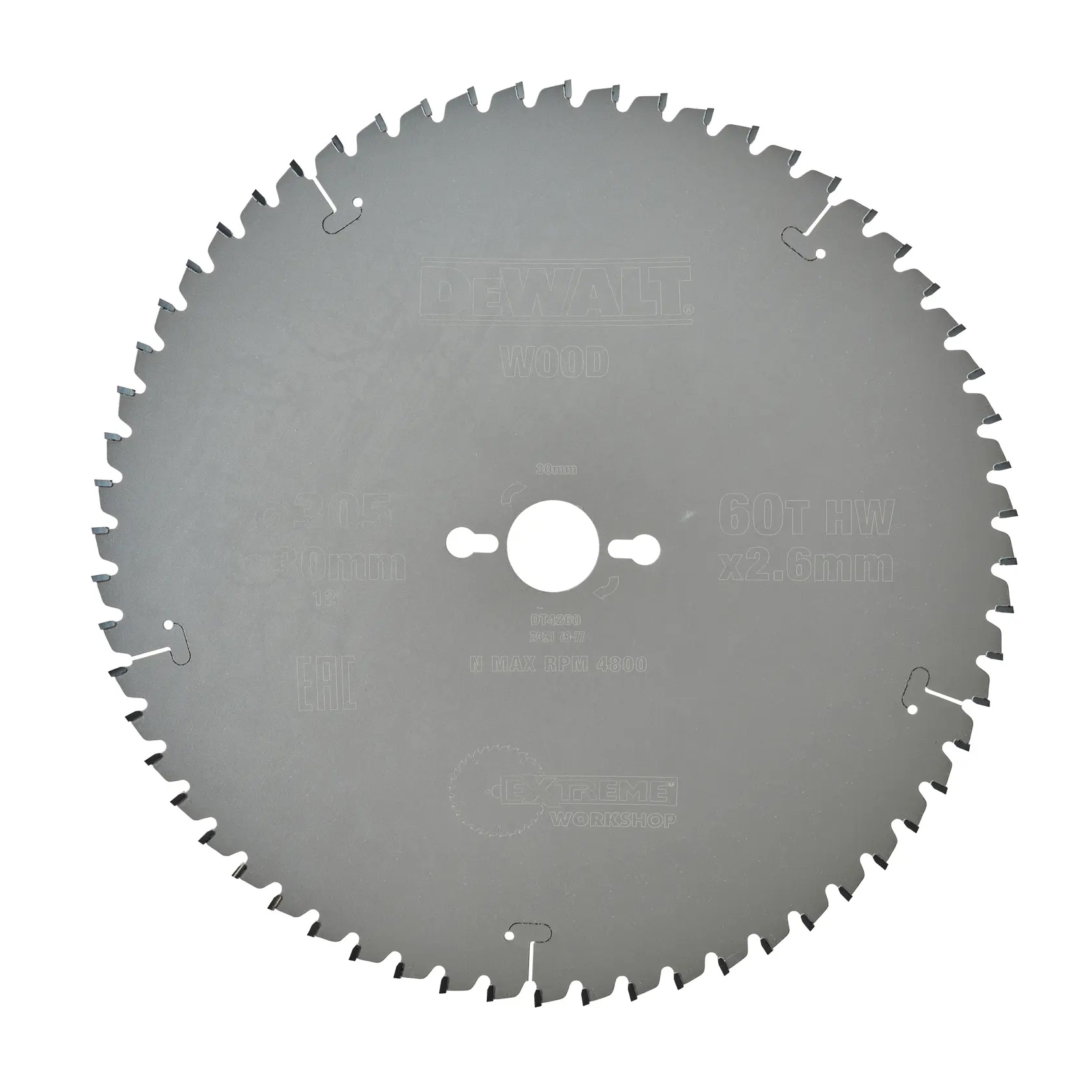 EXTREME DEWALT® Stationärkreissägeblatt - Feine Schnitte und Querschnitte – DT4260-QZ