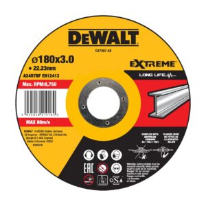 EXTREME gekröpfte Metalltrennscheibe mit Industrie-Aluminiumoxidkorn 180 × 3 × 22,23 mm