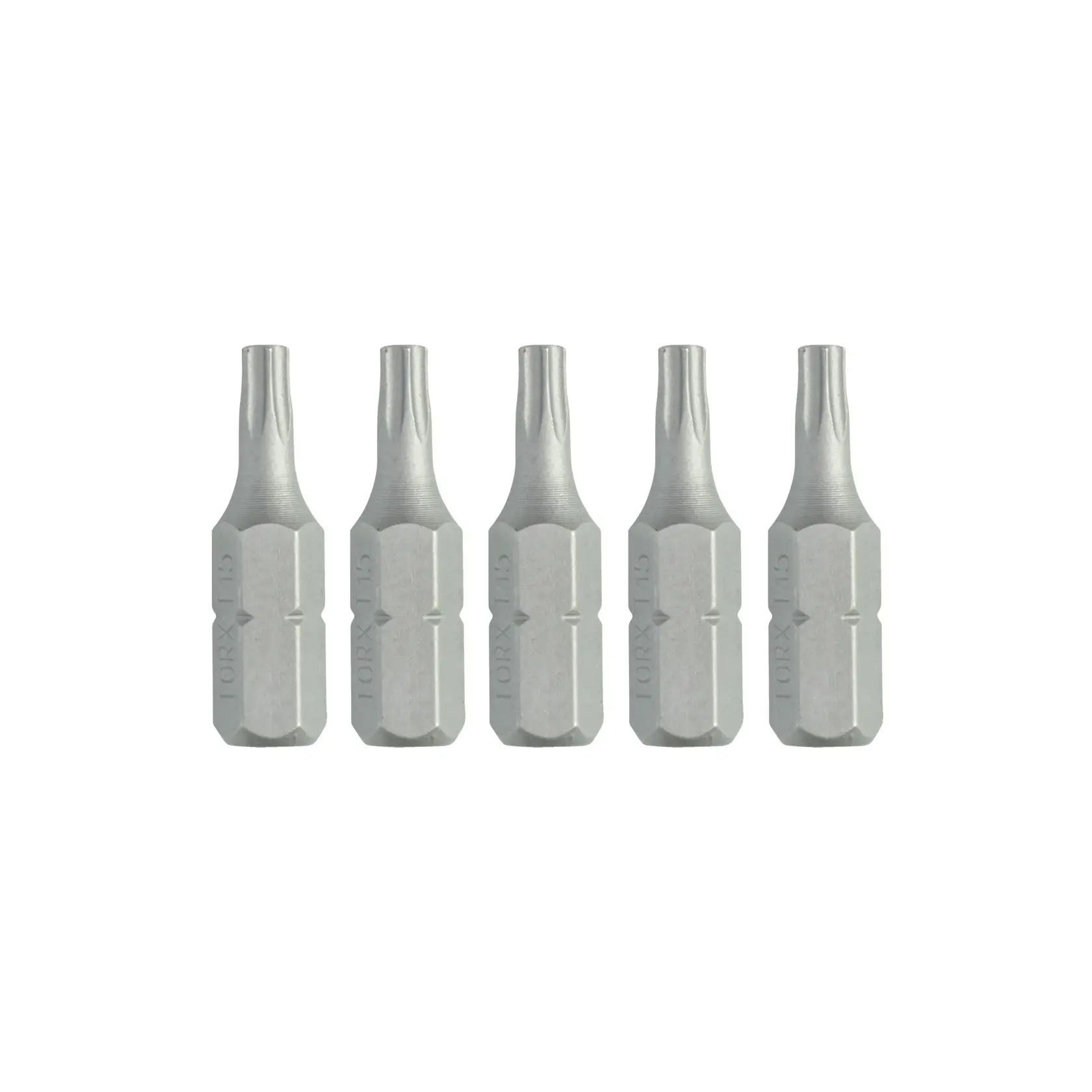 Schrauberbits für Torx-Schrauben 25mm Länge / Größe T15 (Form C 6.3 1/4")