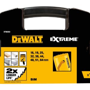 Lochsaegen-Set Bi-Metall Extreme, Universal-Set im Transportkoffer 13-tlg. – DT90350-QZ
