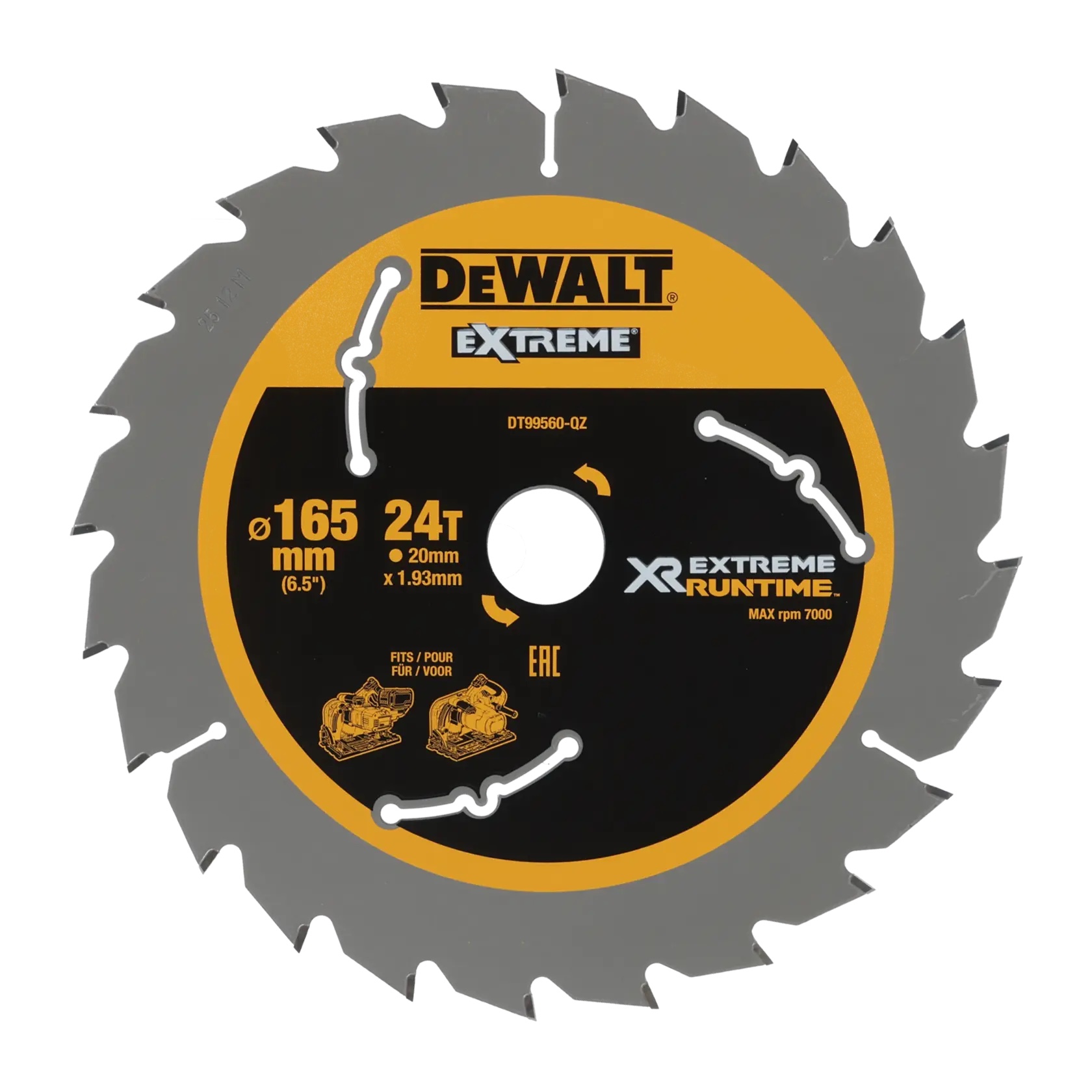 XR Extreme Runtime Kreissaegeblatt Tauchkr. 165/20mm 24WZ/FZ