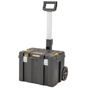 TSTAK Großvolumige, mobile Box mit IP54 Schutz, Teleskopgriff und Schwerlasträdern