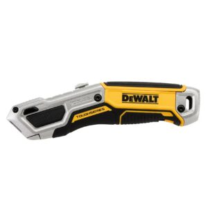 DEWALT 3.0 Universalmesser ToughSeries mit einziehbarer Trapezklinge und Klingenmagazin