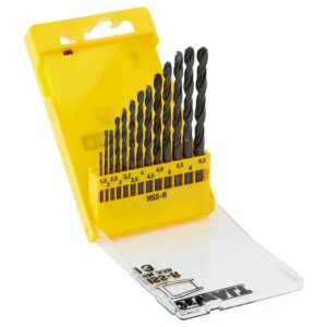 HSS-R-Metallbohrer-Set, schwarz oxidiert (13-tlg.)