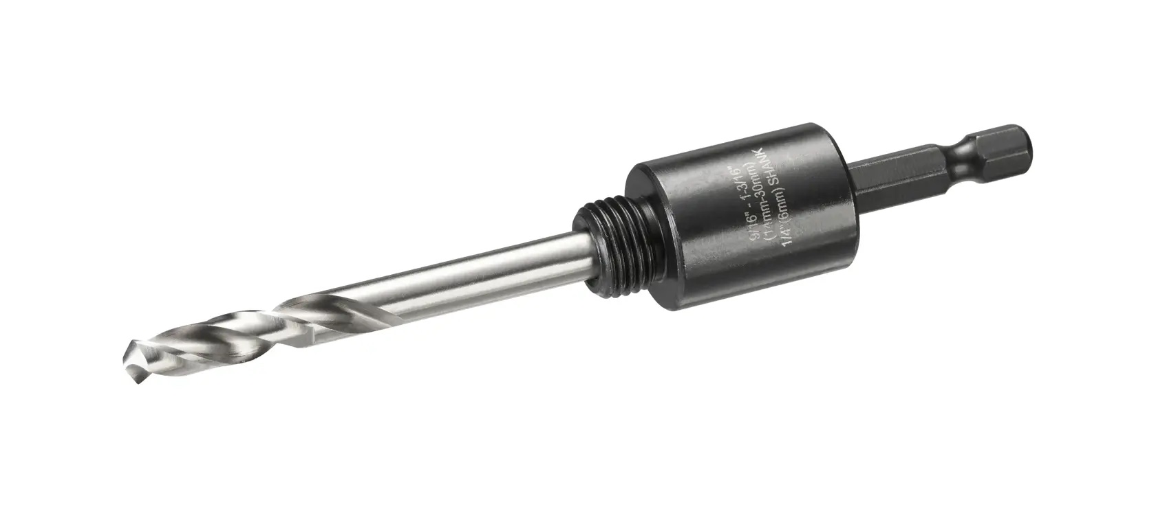 Standard-Adapter fuer Lochsaegen 6,35mm Aufnahmeschaft (fuer Lochsaegen-Durchmesser 14-30mm)