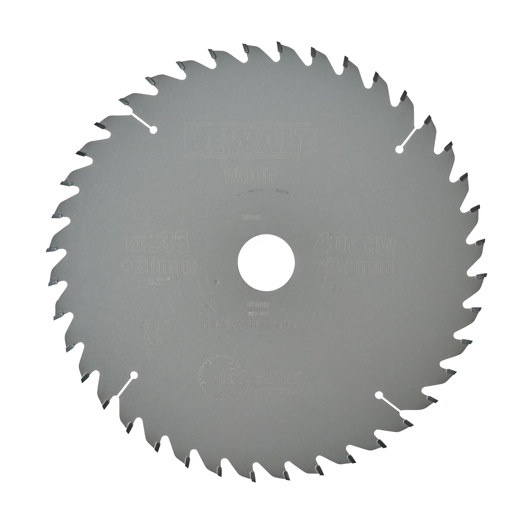 235 x 30mm / 40 WZ EXTREME DEWALT® Handkreissägeblatt - Feine Schnitte & Querschnitte
