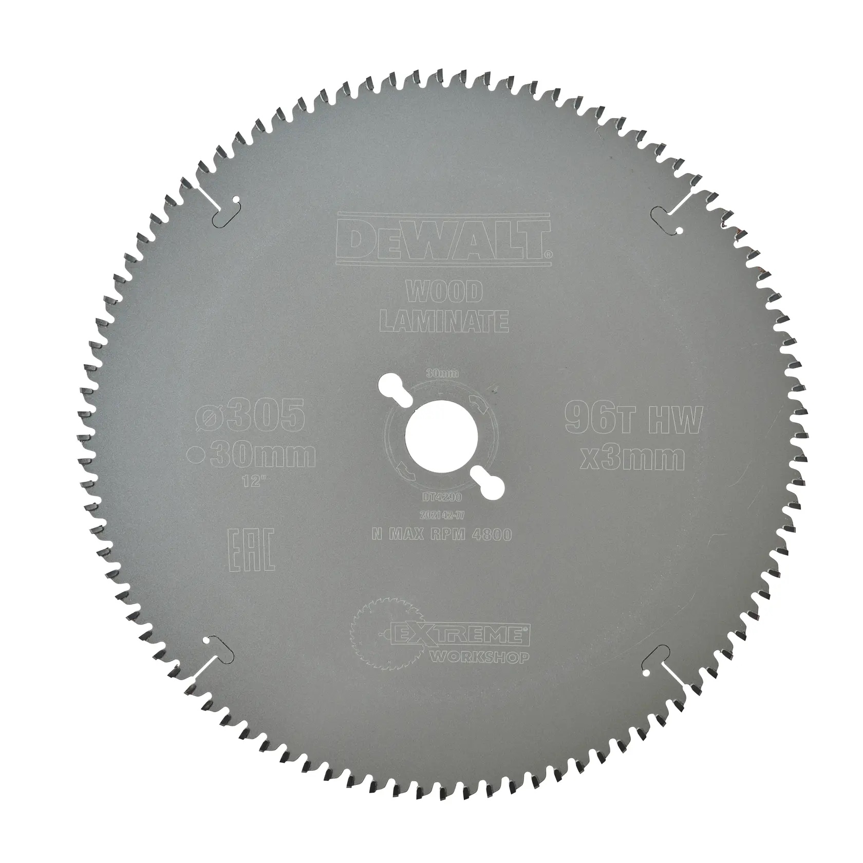 EXTREME DEWALT® Stationärkreissägeblatt - Extra feines Finish (Furniern, Aluminium und Kunststoffen) – DT4290-QZ