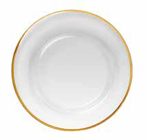 Set 6 Teller Essenze mit Goldrand 15 cm